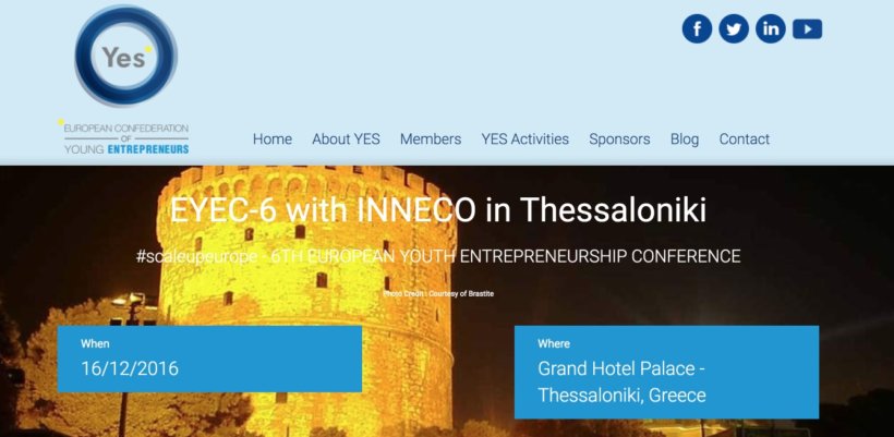 Starttech salutes the 6th bi-annual European Youth Entrepreneurship Conference in Thessaloniki, Greece