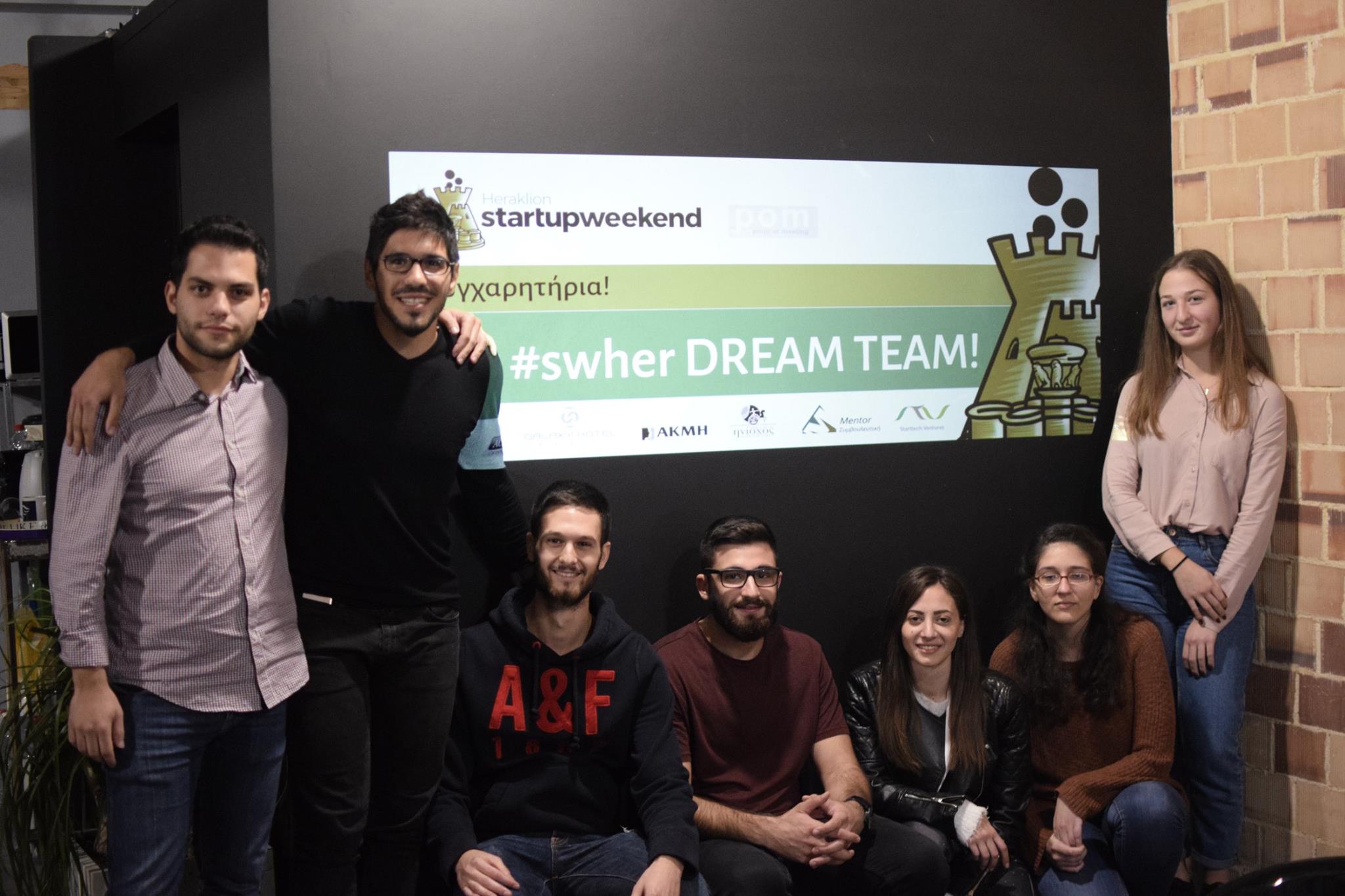 The dream team that conquered Startup Weekend Heraklion