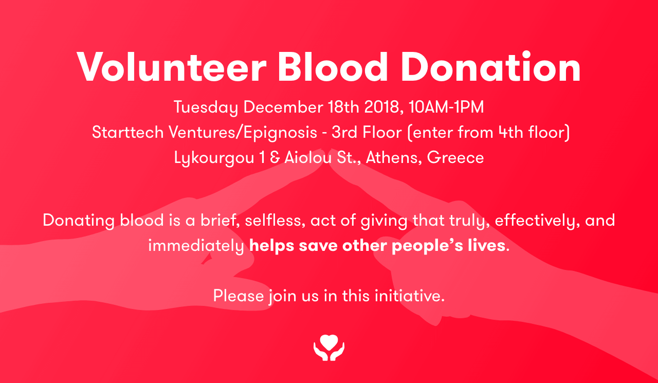 Give blood at Starttech Ventures’ latest blood drive