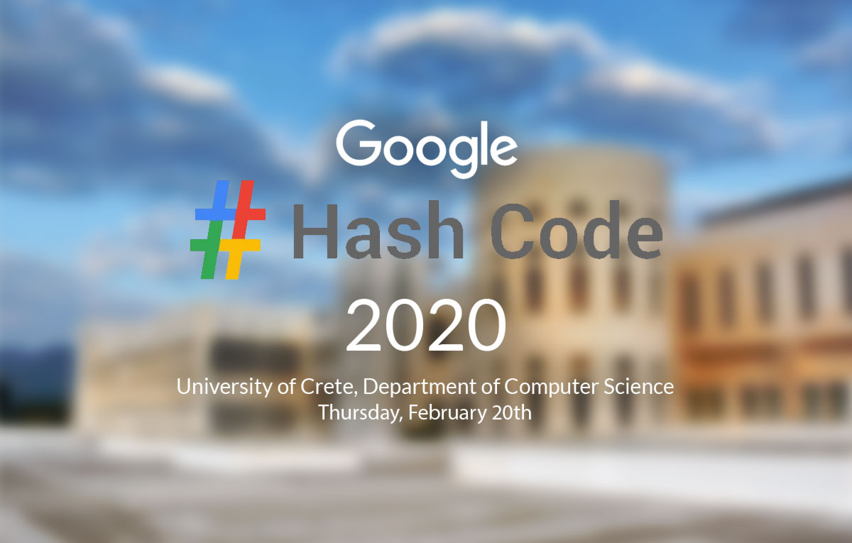 Get ready for the local round of Hash Code 2020 at CSD