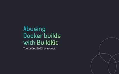 Docker Athens Meetup: Abusing Docker builds with BuildKit