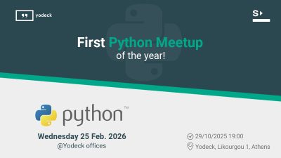 Athens Python Users Meetup — Kickoff of 2026 at Yodeck!